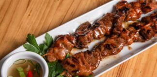 Brochetas de Res a la Parrilla
